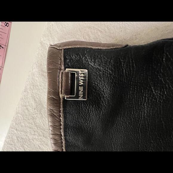 Nine West Classic Leather Gloves - Stylish Winter Accessory - Picture 2 of 9